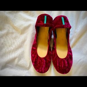 Tieks limited release Tyrian Velvet ballet flats